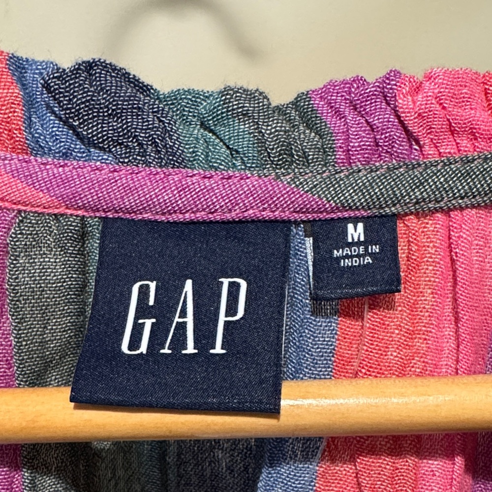 GAP Women's Vibrant Striped Blouse - Picture 2 of 6